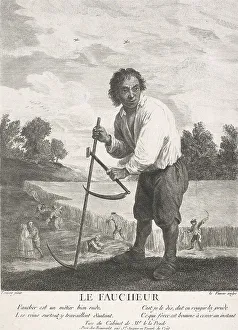 Reaping Prints: Le Faucheur (The reaper), 1749-1797. Creator: Jean-Charles Levasseur