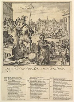 James Ii Prints: Le Feste des Trois Rois. n. d. Creator: Romeyn de Hooghe