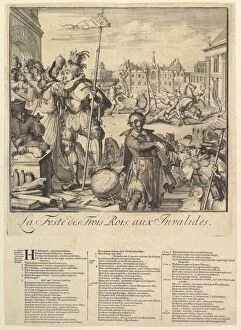 King Louis Xiv Of France Gallery: Le Feste des Trois Rois.n.d. Creator: Romeyn de Hooghe