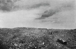 Le Fort de Vaux, repris le 2 novembre; les abords du fort de Vaux par le Sud, 1916. Creator: Unknown