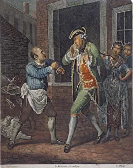 Aggression Prints: Le Francois a Londres, 1770. Artist: C White