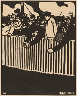Cheering Gallery: Le Gagnant (The Winner), 1898. Creators: Felix Vallotton, Ambroise Vollard