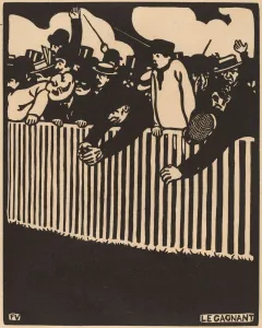 Lix Vallotton Prints: Le Gagnant (The Winner), 1898. Creators: Felix Vallotton, Ambroise Vollard