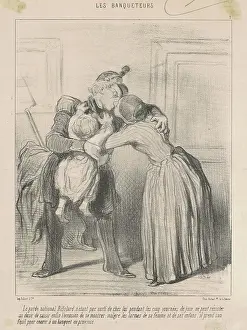 Husband Prints: Le garde national Rifolard... 1848. Creator: Honore Daumier