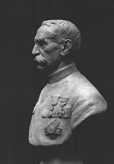 Le general Gallieni; Bust par Auguste Maillard, c1916. Creator: H.A. Demay