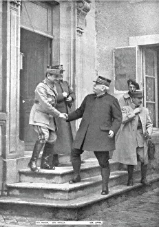 Agreement Prints: Le general Joffre a l'armee de Verdun; Avec le general Nivelle