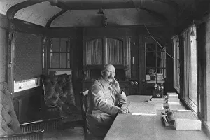 Planning Prints: Le General Petain dans son Wagon-Salon, 1916 (1924) Creator: Unknown