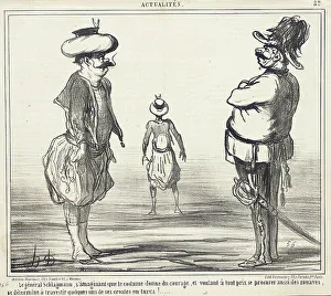 Croatia Prints: Le Général Schlagmann, s'imaginant que le costume donne du courage