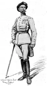 Leaders Prints: Le general Serret. 1915. Creator: Unknown