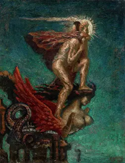 Jean 1867 1953 Prints: Le Genie Vainqueur (The Winning Genius), 1905. Creator: Delville, Jean (1867-1953)