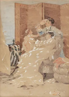 Le gioie materne (Mütterliche Freuden). Creator: Busi, Luigi (1837-1884)