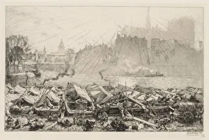Le Grande Marche aux Pommes, 1917. Creator: Auguste Louis Lepere (French, 1849-1918)