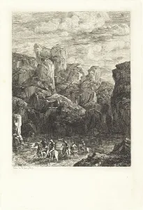 Le Gue (The Ford), 1865. Creator: Odilon Redon
