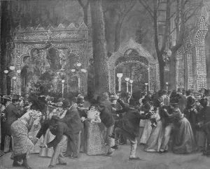 Collage Prints: Le Jardin Du Bal Bullier, 1900