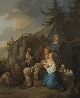Le Joueur de balalaïka, 1764. Creator: Jean Baptiste Le Prince