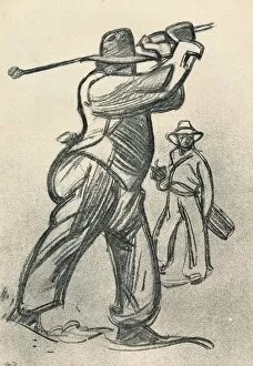 Caddy Gallery: Le Joueur De Golf, c1920, (1923). Artist: Maxime Dethomas