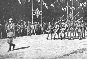 Honouring Prints: Le jour de gloire; le detachement portugais, 1919. Creator: Unknown