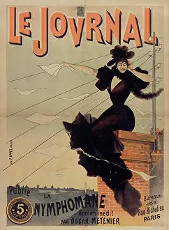 Le Journal publie "La Nymphomane" roman inedit par Oscar Metenier, 1893. Creator: Anonymous