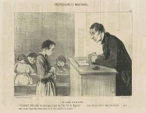 Le leçon d'histoire, 19th century. Creator: Honore Daumier