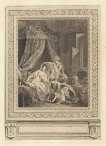 Rising Prints: Le lever, 1771. Creator: Jean Massard