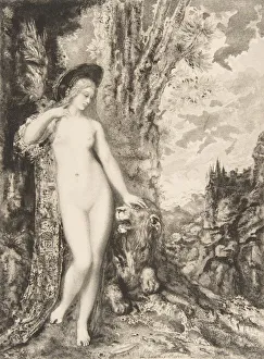 Bracquemond Felix Prints: Le Lion amoureux, 1886. Creator: Felix Bracquemond