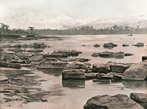 Congo Prints: Le lit du Congo aux environs de Stanleyville; L'Ouest Africain, 1914. Creator: Unknown