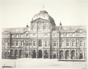 édouard Baldus Collection: Le Louvre: Pavillon de l horloge, 1855 / 60, printed 1978. Creator: Edouard Baldus