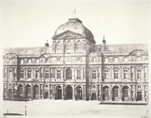 Le Louvre: Pavillon de l'horloge, 1855 / 60, printed 1978. Creator: Edouard Baldus
