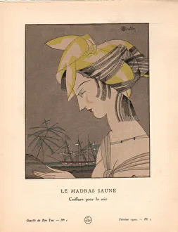 Ladies Fashion Prints: Le Madras jaune, 1920