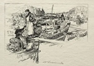 Le Marche aux Pommes, No. 1. Creator: Auguste Louis Lepere (French, 1849-1918)