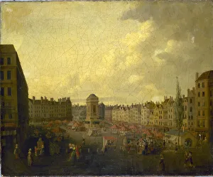 Le marché des Innocents, vers 1791, c1791. Creator: Pierre-Joseph Lafontaine