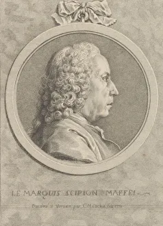 Antiquarian Prints: Le Marque Scipion Maffei, 1750. 1750. Creator: Pariset