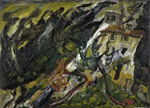 Chaim 1893 1943 Prints: Le Mas Passe-Temps, Ceret, 1920-1921. Creator: Soutine, Chaim (1893-1943)