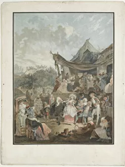 Amorous Gallery: Le Menuet de la mariee (The Brides Minuet), 1786. Artist: Debucourt, Philibert-Louis (1755-1832)