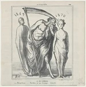 New Year Prints: Le Mot d'Ordre, 1869. Creator: Honore Daumier