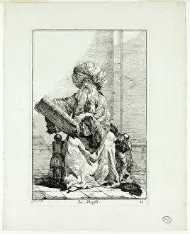 Vien Joseph Marie I Prints: Le Moufti, plate ten from Caravanne du Sultan à la Mecque