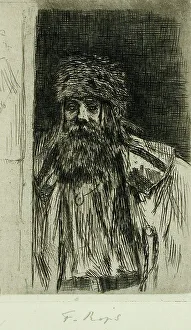 Rops Felicien Prints: Le Moujick, 1874. Creator: Félicien Rops