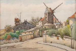 Lefevre Prints: Le Moulin de la Galette, c. 1895. Creator: Lefevre, Edouard (1842-1923)