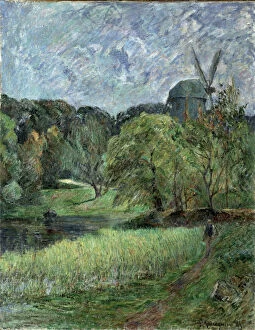 Paul Eugéne Henri 1848 1903 Gallery: Le Moulin de la Reine dans le parc Ostervold (The Queens Mill, Ostervold Park), 1885