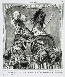 Neapolitan Prints: Le Nouveau polichinelle napolitain.. 1855. Creator: Honore Daumier