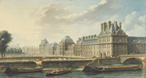 Seine Gallery: Le Palais des Tuileries, vu du quai d Orsay, 1757. Creator: Raguenet