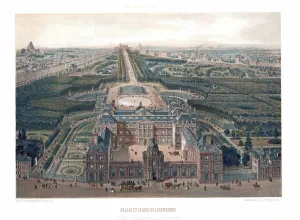 Palais Du Luxembourg Prints: Le Palais du Luxembourg et son Jardin, 1850. Creator: Benoist, Félix (1818-1896)