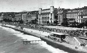 Seaside Gallery: Le Palais de la Mediterranee on Promenade des Anglais, Nice, South of France, early 20th century