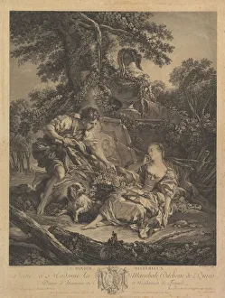 Le Panier Misterieux (The Mysterious Basket), 18th century. Creator: Rene Gaillard