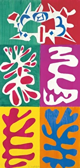 Cut Out Prints: Le Panneau au masque, early 20th century. Creator: Henri Matisse