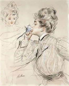 Cosmetic Prints: Le Parfum. Artist: Helleu, Paul Cesar (1859-1927)
