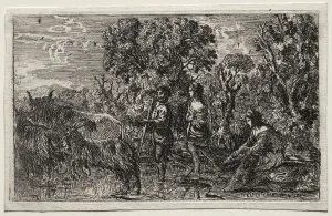 1604 1682 Prints: Le Passage du gue, 1634. Creator: Claude Lorrain (French, 1604-1682)