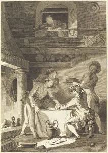 Cooking Pots Prints: Le pate d'anguilles. Creator: Charles Emmanuel Patas