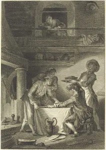 Cooking Pots Prints: Le pate d'anguilles. Creator: Charles Emmanuel Patas
