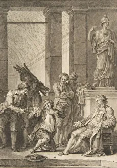 Charles Louis Gallery: Le Paysan qui avait offenseson Seigneur, from Contes et nouvelles en vers pa